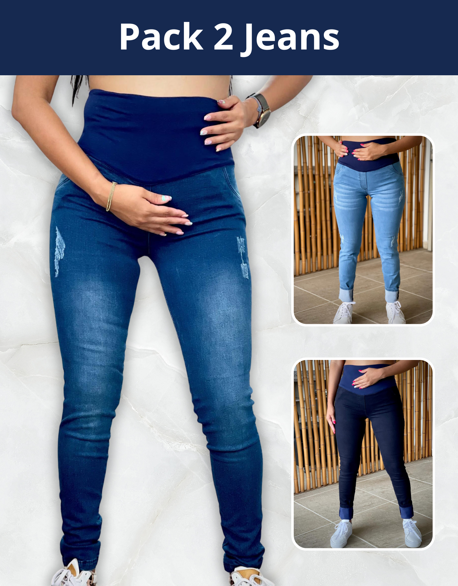 Pack 2 Jeans - BoutiqueMundoMaterno