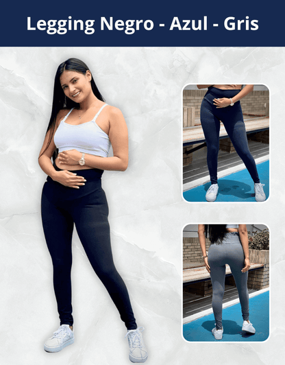 Pack 3 Leggings Maternos - BoutiqueMundoMaterno