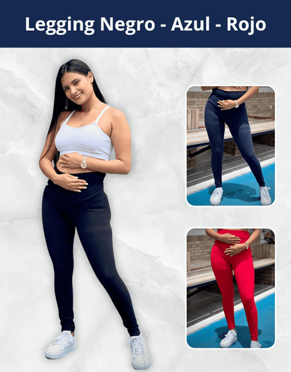 Pack 3 Leggings Maternos - BoutiqueMundoMaterno